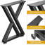 Pieds de table robustes en forme de Y en métal pour tables basses, bureaux, bancs et projets de mobilier de bricolage