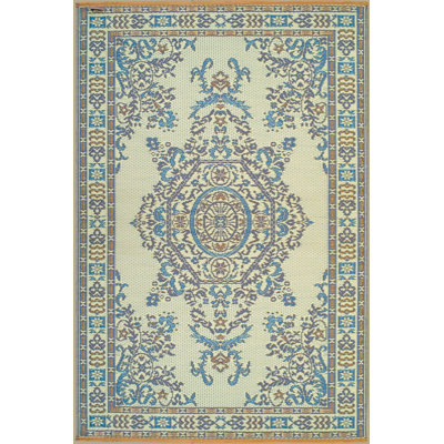 Tapis d'intérieur / extérieur vert crocheté à la main Oriental