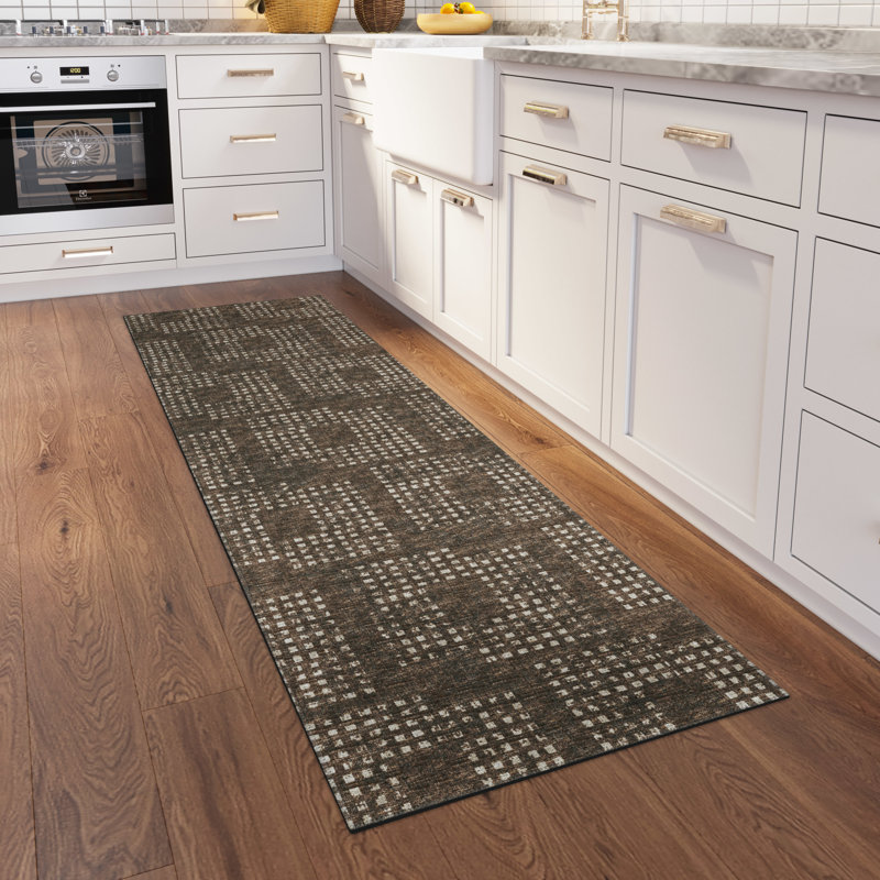 Idelia Performance Chenille Washable Indoor / Outdoor Rug, Runner 2'3" x 7'6"
