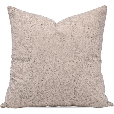Floral Cotton Outdoor Pillow Cover