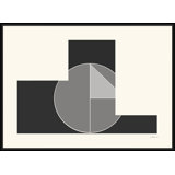 Euclid's Charcoal Monochrome 9 Print by Bespoke By Baker