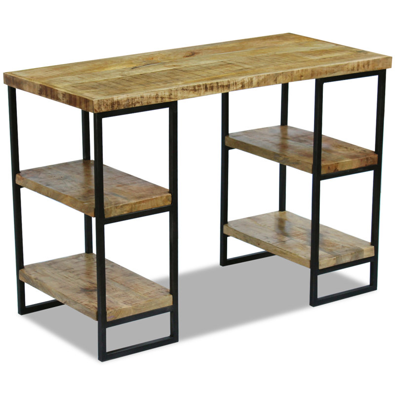 110cm W Rectangle Writing Desk, Brown
