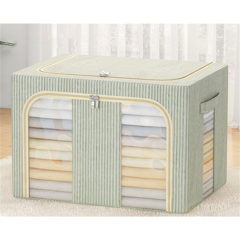 Ensemble de bacs de rangement en tissu, Vert