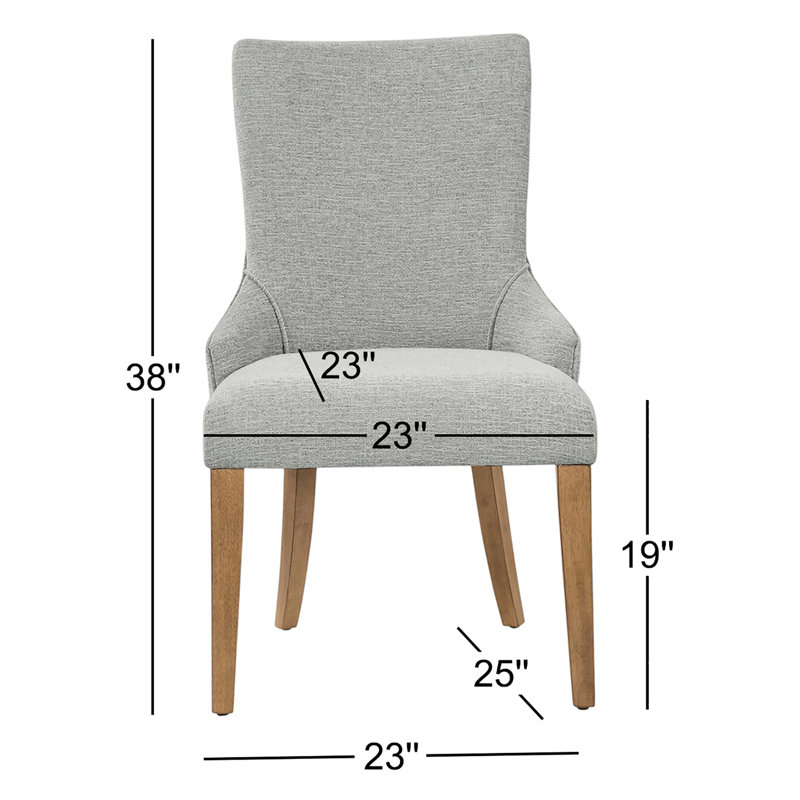 Chaise d'appoint rembourrée en lin Jezebel, Lin beige clair crémeux, Naturel