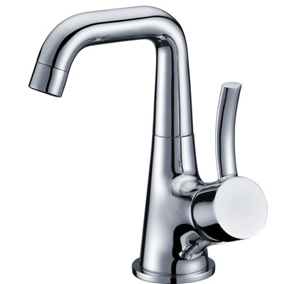 Single-Hole Single-handle Bathroom Faucet with Drain Assembly