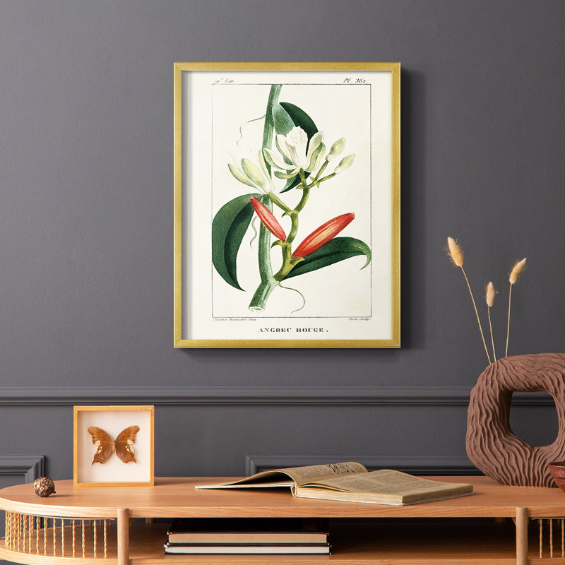 Turpin Tropical Botanicals, reproduction d'art encadrée - bois massif, H 10 po x l 8 po