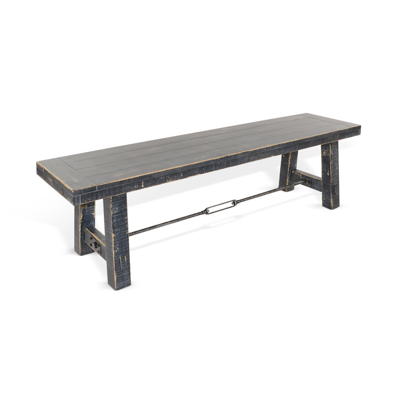 Hardin Banc en bois Valence, Noir