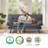 George Oliver  Upholstered Convertible Sofa With Adjustable Arms And Backs-511791188