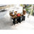 Rolling Kitchen Island With Power Outlet, Drop Leaf, Spice Rack, Drawer, 53.5''W X 28.47''D 36.5''H, Black Style Cart, 36.5''H For Use