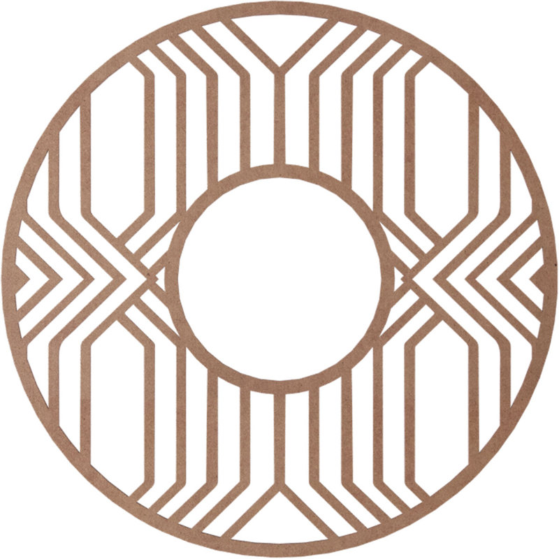 Empire Fretwork Pierced Ceiling Medallion, Wood (Paint Grade), 36" H x 36" W x 0.38" D