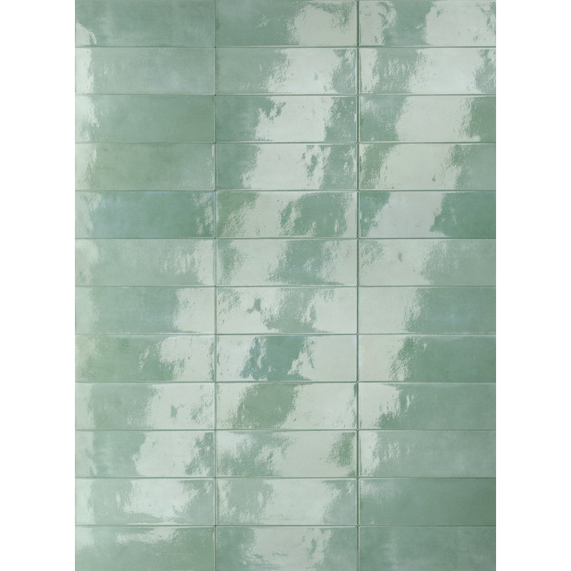 Carrelage en porcelaine poli 2X6 "Mini Collection, Vert