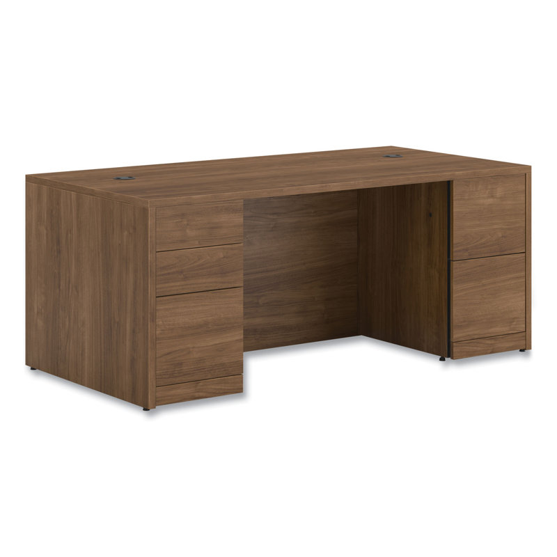 10500 Series Double Full-Height Pedestal Desk, Left: Box/Box/File, Right: File/File, 72