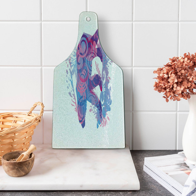 Planche à découper en verre trempé Ambesonne