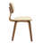 Hoyal Mid-Century Modern Dining Chair - Stained Wood Open Back Accent Chair - Luxury Leather MCM Seating in Single, Set of 2, and Set of 4-1048663724-1040553264