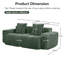 Canapé Harrison LSF & RSF - vert velours-731284800