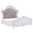Latisha Button Tufted Bed in White