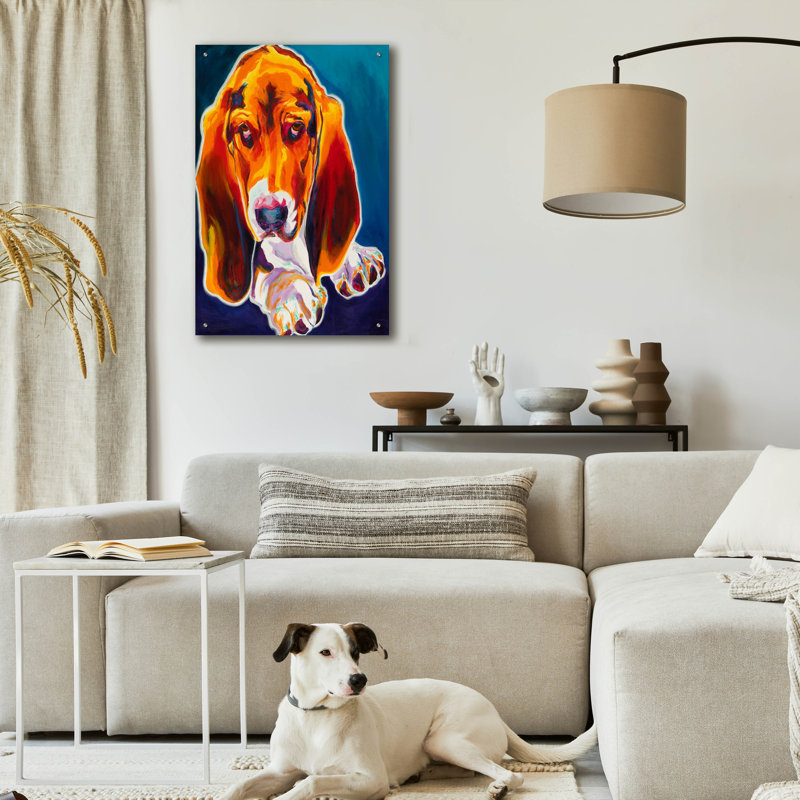 «Hound» par Dawg Painter, H 36 po x l 24 po x P 0,2 po