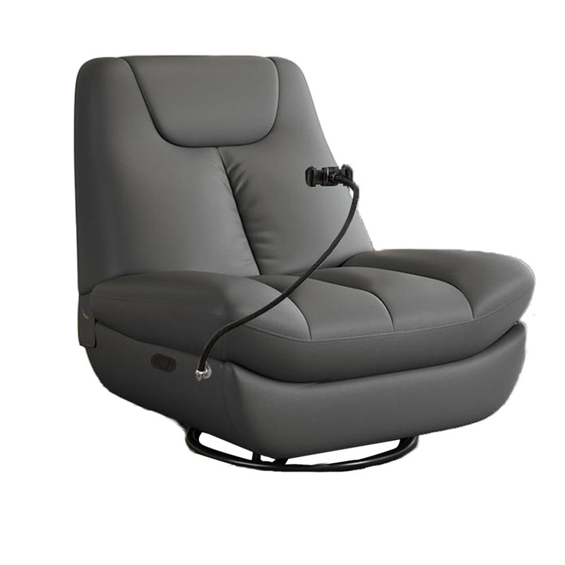 Mauch Faux Leather Recliner, Gray Faux Leather