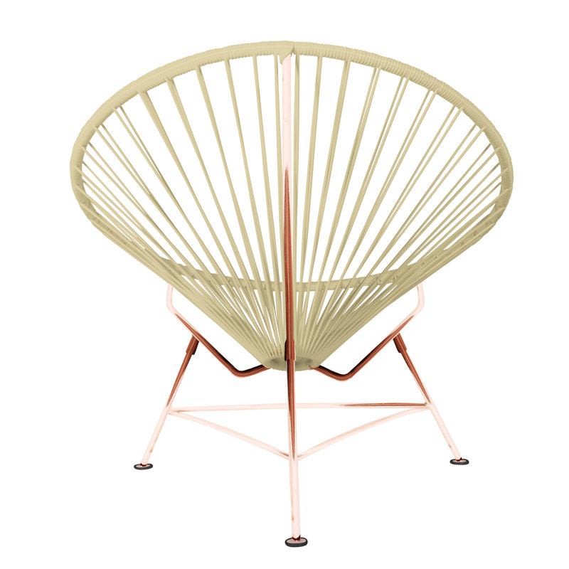 Innit Indoor Handmade Lounge Chair, Wheat/Copper