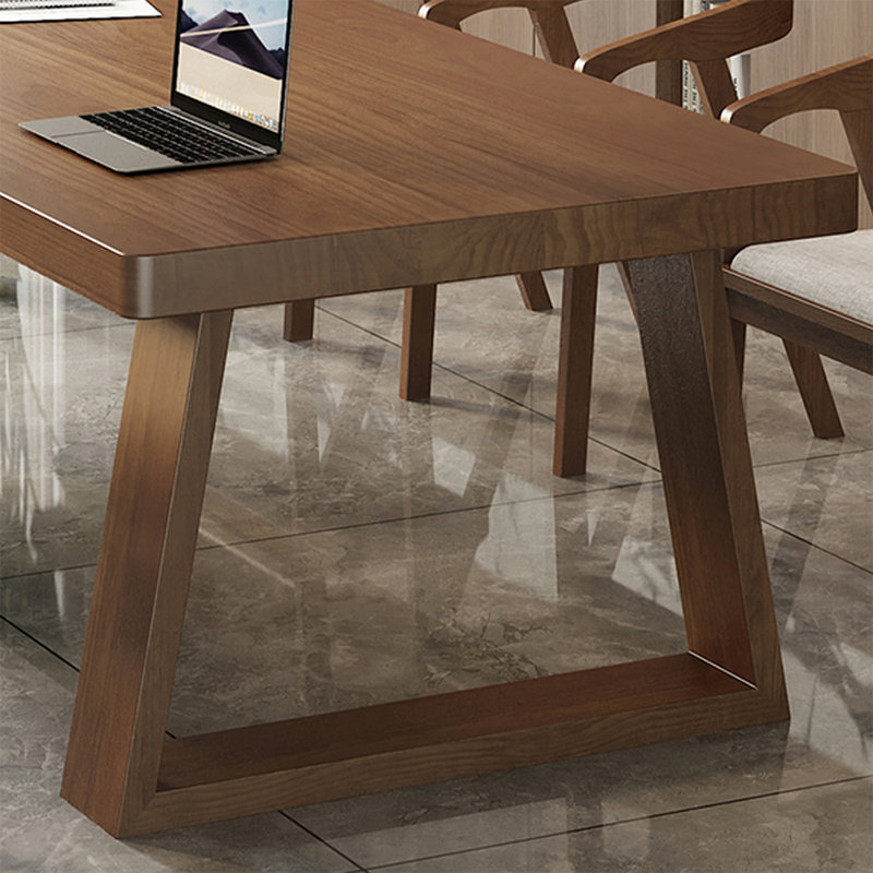 Bureau rectangulaire moderne et simple brun, 29.53"H*94.49"W*39.37"D
