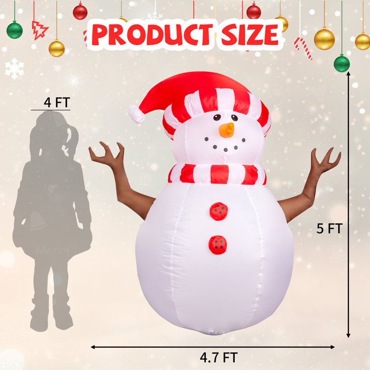 NFL Inflatable Snowman 7'