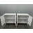 Art 31.5 Inch White Sideboard With 2 Doors And Adjustable Shelves For Living Room Dining Storage