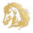 Horse Animals Minimalist Modern Abstract Wall Sculpture Home Decoration Metal Wall Art Décor-94208083-94208086