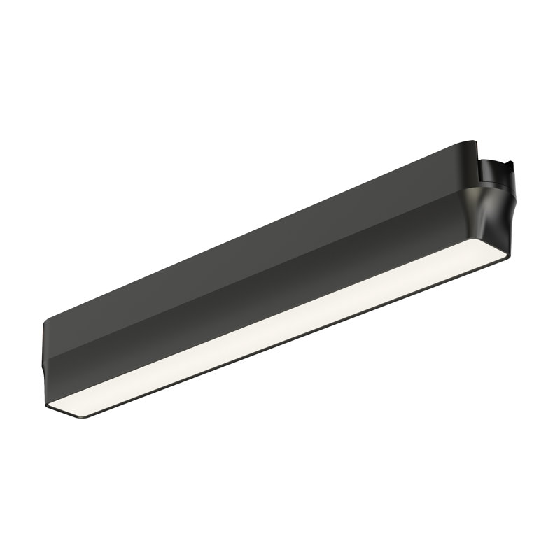 Continuum LED Adjustable Track Head, Black, 1.5" H x 1" W x 9" D
