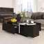 Table basse extensible 47,20 "avec 2 espaces de rangement cachés et 2 tiroirs-1879781945