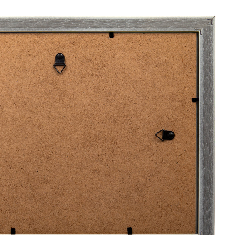 Wisner Matte Picture Frame with Mat, Sliver