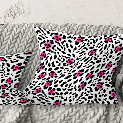 Coussin Leopard Fur Safari II - Mid-Century