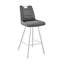 Tabouret de bar en tissu noir et métal-1120250739-1120250737