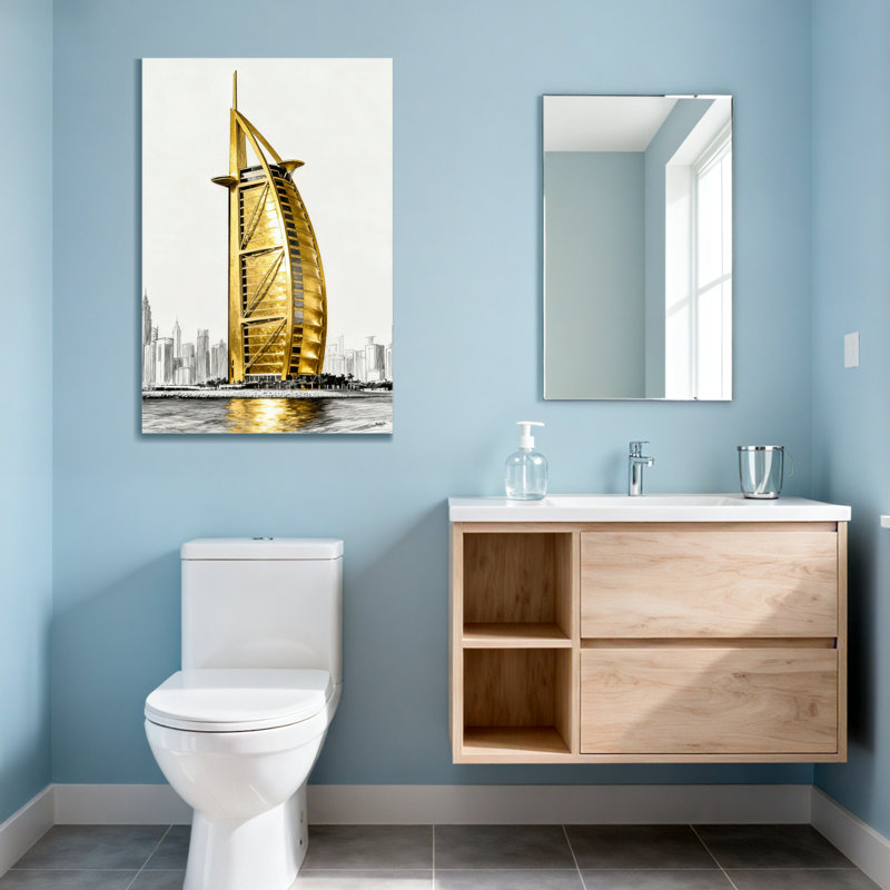 Scénario et paysages urbains Golden Burj Al Arab, H 18 po x l 12 po