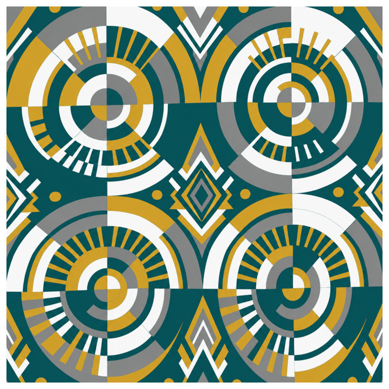 Tapis de bain géométrique abstrait géométrique, 34in W x 21in L