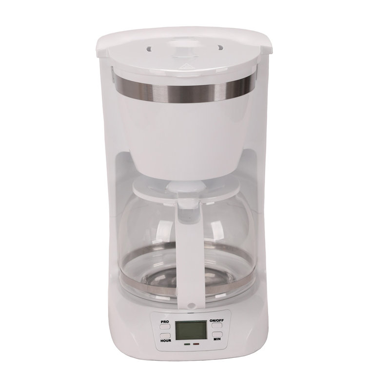 Cafetière numérique 10 tasses Brentwood Appliances, Blanc