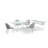 Giulio 16'' Glass Top Console Table