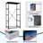 4 Drawer Dresser for Bedroom, Narrow Chest of Drawers, Wooden Top and Study Iron Frame 18"x37.5"-(WxH)