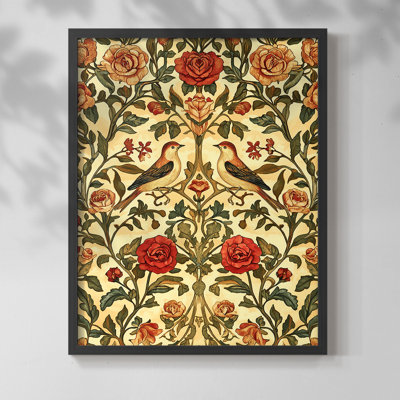 La série CDLxxvii de William Morris - reproduction encadrée de qualité supérieure - prête à être accrochée - aucun clou requis