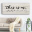 This is us and the dog - Impression sur toile tendue-393673159