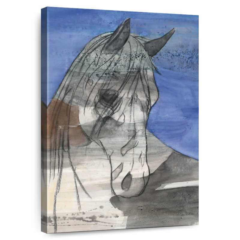 Cheval au clair de lune Brampt, H 12 po x l 8 po