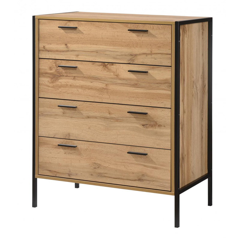 Bremond Block 83.8cm W 4 - Drawer Chest of Drawers