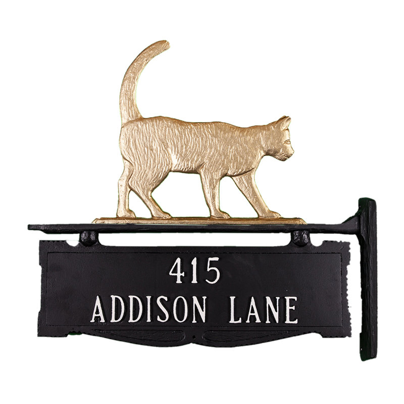 2-Line Address Post, Yes, Gold Bronze