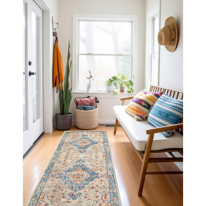 Tapis gris Daria 2 pi 8 po x 8 pi 2 po, Tapis de couloir 2 pi 8 po x 8 pi 2 po