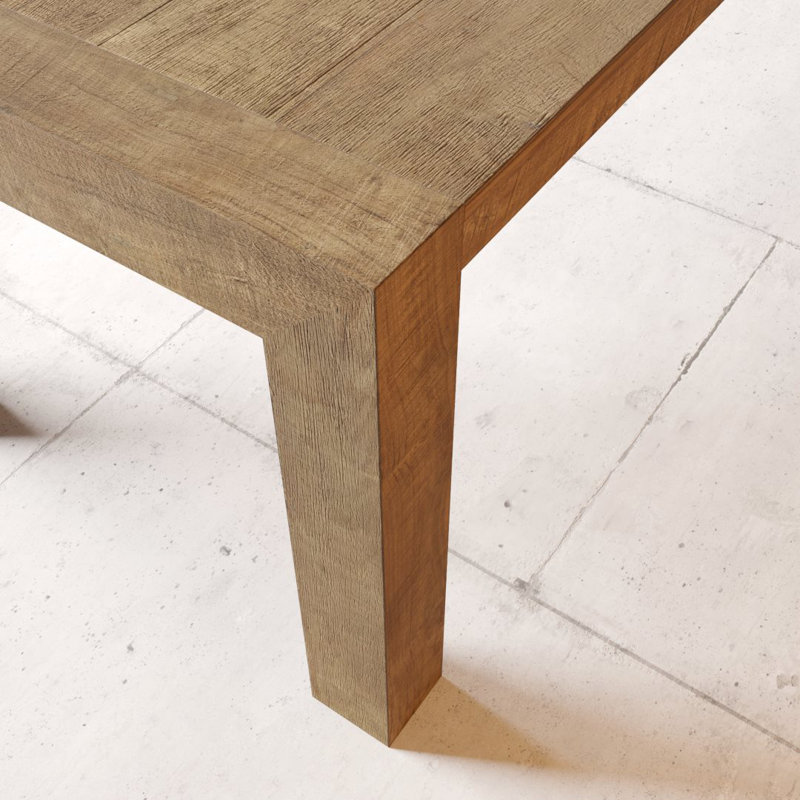 Itan Teak Solid Wood Dining Table, 98" L x 40" W