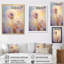 Impression romantique sur toile pissenlit mauve «Lowleaf»-34038043-34038033