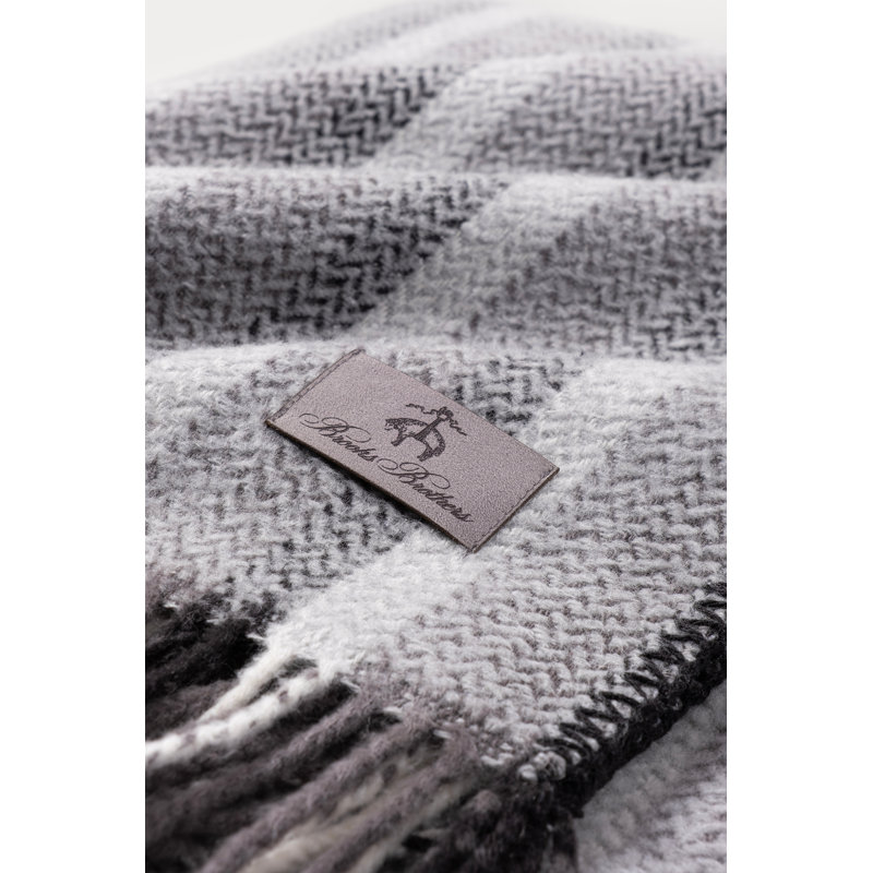 HERRINGBONE OMBRE Cotton Blend Throw