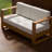 Shay 68" Outdoor Sofa In Oiled Eucalyptus