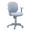 Chaise de bureau mobile Monochromatique en tissu à hauteur réglable et tension d'inclinaison-121681639