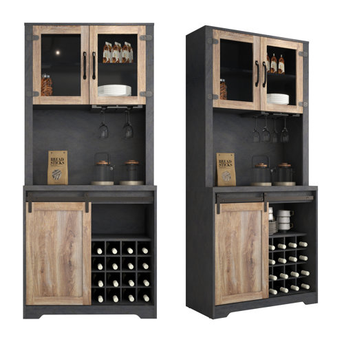 Gracie Oaks Shaunta 31.5'' Bar Cabinet | Wayfair