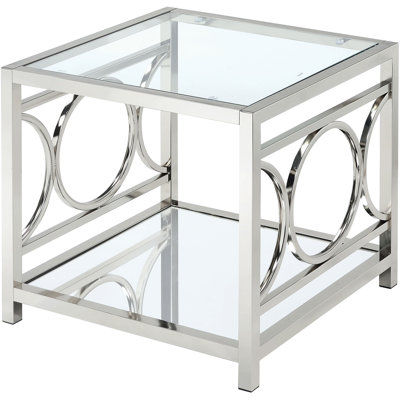 Hamerton Glass Top End Table